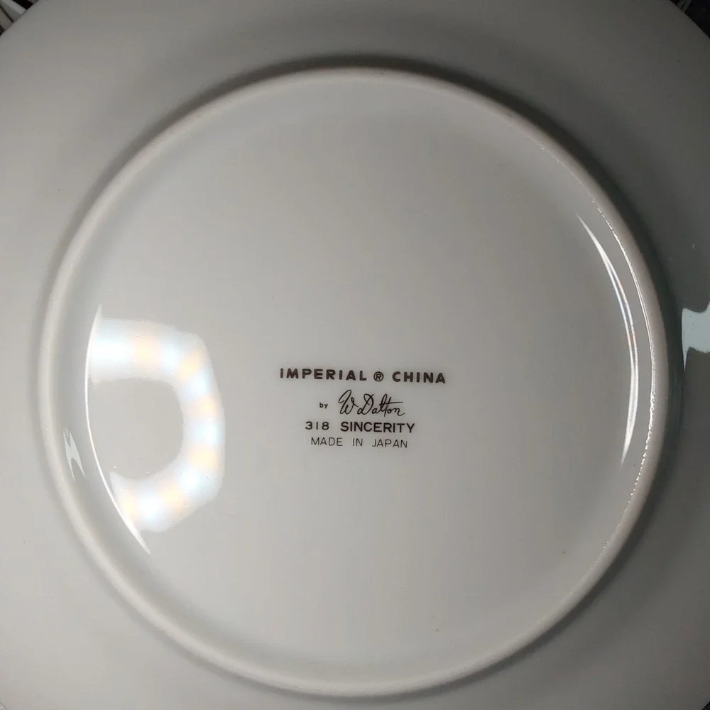 Set of‎ 8 Imperial China #318 Simplicity 6-1/4